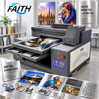 Mesin Printer Inkjet Flatbed Multi Material Format Lebar Faith untuk Pencetakan UV Digital pada Panel Kayu dan Kulit