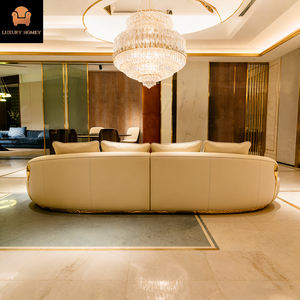 Prezzo all'ingrosso a buon mercato salone mobili soggiorno imposta nuovo design a forma di U divano in tessuto morbido set mobili - Product Image 4