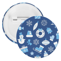 Logo personnalisé promotionnel impression fer blanc bouton broche 58mm Sublimation blanc métal étain moderne Feng Shui ouvre-bouteille bouton