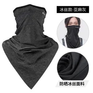 Untuk Bersepeda Lari Ikat Kepala Segitiga <span class=keywords><strong>Bandana</strong></span> Sepeda Syal Sutra Es Bernapas Perlindungan UV Elastisitas Tinggi Olahraga Uniseks - Product Image 3