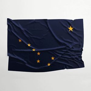 Bandera de Alaska Cuadrada de 3x5 pies con Diseño Desplazable, 100% Poliéster, Impresa, con Ojales de Latón para Deportes y Juegos - Product Image 2