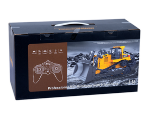 1:16 Échelle <span class=keywords><strong>HUINA</strong></span> <span class=keywords><strong>Bulldozer</strong></span> Lourd Alliage et Plastique Télécommande Ingénierie Véhicule Garçon Jouet Cadeau de RC Engineering - Product Image 3