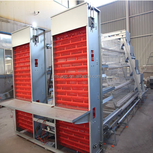 Cage à poules pondeuses automatique de type A H, 3 niveaux, 4 étages, galvanisée, pour 10 000 à 20 000 poules, cages en batterie pour poules pondeuses - Product Image 6