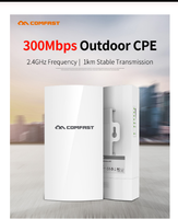 COMFAST CF-E130N 1KM 300Mbps 2.4Ghz Mini Point d'Accès Sans Fil Extérieur Pont WIFI CPE Antenne Wi-Fi 5dBi Nanostation CPE