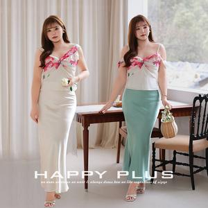 Happy Plus Camisole florale à volants et col en V noué, grande taille N9180, haut intérieur pour femme - Product Image 4