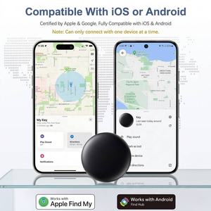 Traceur GPS intelligent anti-perte, double système, étanche, compatible <span class=keywords><strong>avec</strong></span> les téléphones iOS et Android, fonctionne <span class=keywords><strong>avec</strong></span> Apple Find My et Android Find Hub - Product Image 2