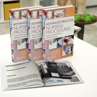 Manuel de procédures infirmières avancées, 2e édition, impression personnalisée, faible MOQ, services d'impression avec reliure cousue parfaite