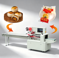 Machine d'emballage horizontale à flux continu Easy Clean pour cornets de pâtisserie au jaune d'œuf, hygiénique et économique