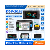 D69-2058 AC Dijital Güç Ölçer AC200-450V 100A Gerilim Akım Enerji Monitörü Elektrik Sayacı