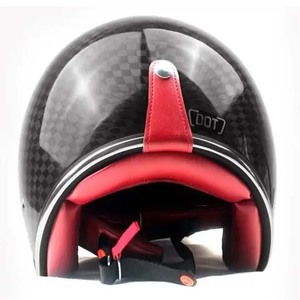 Werkseitig kunden spezifischer Kohlefaser-Doppelvisier-Jet-Helm Dot 3/4 <span class=keywords><strong>Open</strong></span> Face - Product Image 6