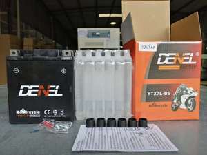 Batería de motocicleta de alta calidad, 12v7ah, <span class=keywords><strong>YTX7L</strong></span>-<span class=keywords><strong>BS</strong></span>, sin mantenimiento, con botella de ácido, <span class=keywords><strong>YTX7L</strong></span>-<span class=keywords><strong>BS</strong></span> de batería AGM de plomo ácido - Product Image 4