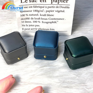 PU Leather Jewelry <b>Box</b> Square Ring <b>Box</b> Magnetic Closure Velvet Lined Jewelry Packaging Case for Necklace <b>Earring</b> <b>Gift</b> - Product Image 2