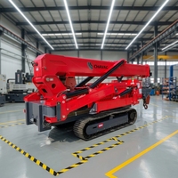 Grue araignée à bras télescopique de 10,8 m de portée, alimentée électriquement/diesel, capacité 3T, système hydraulique complet, tension personnalisée