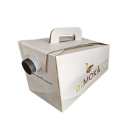 Boîte à café réutilisable pratique avec sac en plastique pour emballage de liquides, idéale pour les plats à emporter, les pique-niques et les fêtes