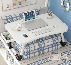 Venta caliente pequeña mesa sobre la cama para computadora portátil tiempo libre comer en camas Escritorio de computadora con mesas de estudio plegables para niños - Product Image 6