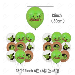 Spedizione rapida <span class=keywords><strong>Star</strong></span>-<span class=keywords><strong>Wars</strong></span>- Master- Yda a tema decorazione per feste di compleanno set Toppers, palloncini e striscioni - Product Image 4