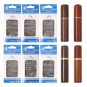 JC Self Threading <strong>Needles</strong> Stitching <strong>Needles</strong> for DIY Embroidery Sewing Wooden Sewing Storage <strong>Needles</strong> <strong>Case</strong> - Product Image 4
