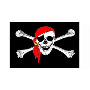 Personnalisé 12x18 Pouces Petit Double Face Jolly Roger <span class=keywords><strong>Pirate</strong></span> Cross Yacht Drapeaux <span class=keywords><strong>Pirate</strong></span> Bateau Drapeau - Product Image 4