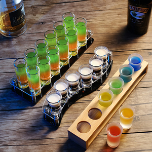 Verres à shot miniatures en verre de 2 oz avec logo personnalisé, design moderne et classique pour les bars, cocktails au <span class=keywords><strong>tequila</strong></span> et au whisky - Product Image 1
