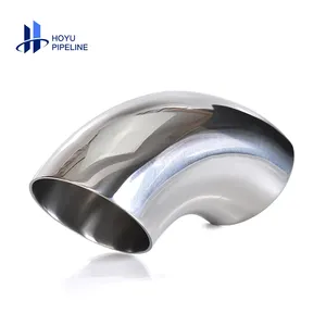 90 Deg Elbows 2 12 Short Flexible Pipe Fitting 90 Degree Butt Welding Steel Stainless Steel Industry Round Forged Sanitary Tee