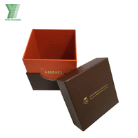Boîte d'emballage de luxe en carton rigide avec couvercle et base carrés, acceptant l'impression de motifs personnalisés, pour pots cosmétiques, cadeaux et bougies