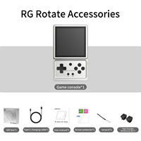 Nueva Consola Portátil Retro RG Rotate, Emulador de Juegos con Funciones Completas, Aleación de Aluminio, Color Plateado, WiFi, Máquina de Juegos Portátil para Exteriores