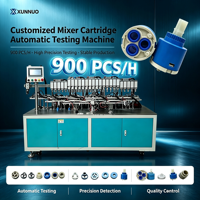 Machine de test de fuites de pression d'eau pour cartouches de robinet mélangeur automatique haute capacité, à moteur contrôlé par PLC, robuste, certifiée CE