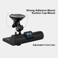 Caméra de sécurité pour voiture, caméra à 3 objectifs, caméra de tableau de bord, dashcam 4 pouces, caméscope de véhicule, DVR de voiture, dashcam 1080P, boîte noire