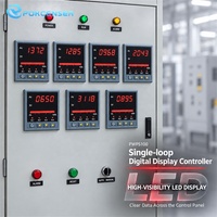 Pengontrol Suhu Loop Tunggal 4-20mA Modbus RS485 Panel Kontrol Proses Industri Pemasangan di Panel OEM ODM
