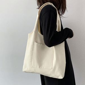 Eco-Friendly Large Cotton Cloth Tote <b>Shopper</b> Bag Custom Printed Reusable Lady's Shopping Bag - Product Image 3