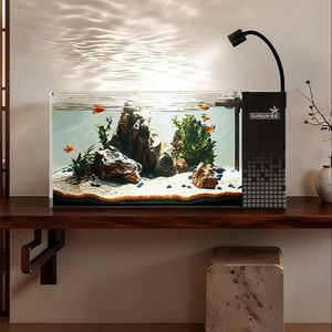 SunSun YX Desktop <span class=keywords><strong>Aquarium</strong></span>, compact formaat, ingebouwde verstelbare zwanenhalslamp, klein <span class=keywords><strong>aquarium</strong></span> voor siervissen - Product Image 1