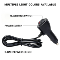 Barre lumineuse LED stroboscopique 36W, lumière d'avertissement pour calandre, boîtier en aluminium, double couleur, interrupteur, balise lumineuse linéaire longue portée clignotante, 4x4 tout-terrain
