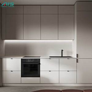 Meubles de cuisine modulaires de haute qualité, format compact, conformes aux normes australiennes, finition laquée <span class=keywords><strong>MDF</strong></span> effet marbre, design moderne pour - Product Image 1