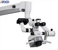 Microscope chirurgical dentaire SOCO SCM850 binoculaire à LED avec zoom continu apochromatique et caméra pour le traitement des canaux radiculaires