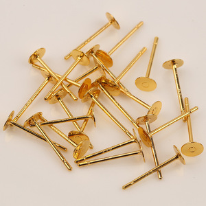 ต่างหูแบบติดแป้น ขนาด 12 มม. ชุบทองแดง สำหรับทำเครื่องประดับ DIY - Product Image 2