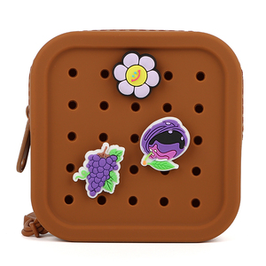 Portable Silicone <b>Small</b> Items Storage <b>Bag</b> Zipper Closure Candy Square Coin Purse Waterproof Promotional Gift Mini Coin Purse - Product Image 3