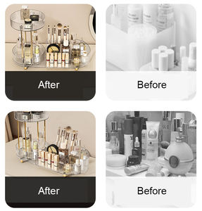 2025 החדש 2 ב 1 360 איפור מסתובב המארגן גדול מסתובב איפור skincare - Product Image 6