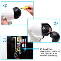 Caméra de surveillance extérieure PTZ ip WiFi hd 1080 p, dispositif de sécurité sans fil, étanche IP66, avec Zoom optique x30 et Audio bidirectionnel, enregistrement carte SD