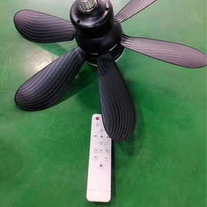 Led <b>Ceiling</b> <b>Fan</b> 6 Blades E27 Led Light <b>Remote</b> <b>Control</b> Flush Mount For Bedroom Living Room - Product Image 3