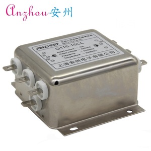 Filtro de energía trifásico de cuatro hilos Anzhou Q110-6CL 6A 380V 440V tipo enchufable - Product Image 1