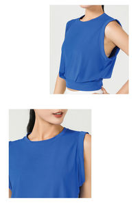 High Quality Custom Logo Women V-Neck Short Woven Quick Dry <b>CAMIS</b> <b>Top</b> - Product Image 2