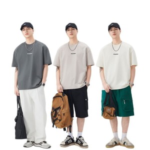 Camiseta de algodón multicolor personalizada de verano de alta calidad, ropa de calle para hombre, camisetas lisas informales - Product Image 5