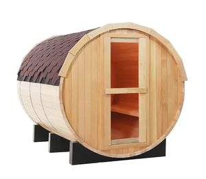 Maison préfabriquée moderne en bois avec combinaison de douches et de saunas à vapeur Sauna d'extérieur pour la maison Hut Room with a Heating <span class=keywords><strong>Steam</strong></span> Generator - Product Image 3