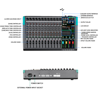 Console de mixage DJ/sonorisation professionnelle à 6/8/12/16 canaux en gros – Équipement audio professionnel