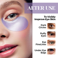 Masques pour les yeux en gel d'or 24 carats, collagène, nourrissant, réparateur, patchs pour les yeux gonflés