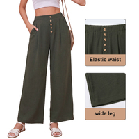 Pantalon de costume décontracté pour femme, sur mesure, doux et confortable, taille haute, plissé, jambe large, avec poches, délai de livraison de 15 jours