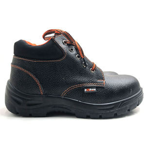 Scarpe Antinfortunistiche da Lavoro in Pelle Nera con Punta in Acciaio per Uomo, Modello SB <span class=keywords><strong>S1P</strong></span> per Cantieri Edili - Product Image 5