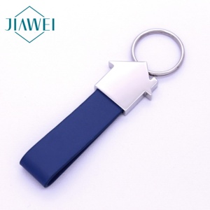 Fabricantes chinos esmalte duro ornamentación Artificial grabado pu cuero personalizado llavero todo en blanco - Product Image 4