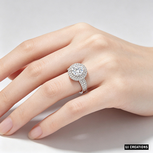 Anillo de Boda Personalizado de Oro Sólido de 14K, S925/10K/14K/18K, con Diamante Cultivado en Laboratorio de 1.5 Quilates, Corte Brillante, Calidad VVS-VS, para Fiesta - Product Image 5