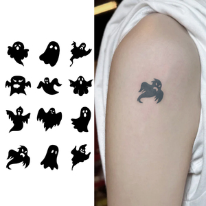 Tatuaje Temporal Little Spirit Squad, <span class=keywords><strong>Muñeca</strong></span> Daruma, Tatuaje Semipermanente Impermeable, Dura 2 Semanas, Tatuaje Herbal <span class=keywords><strong>para</strong></span> Dedo y Brazo - Product Image 1